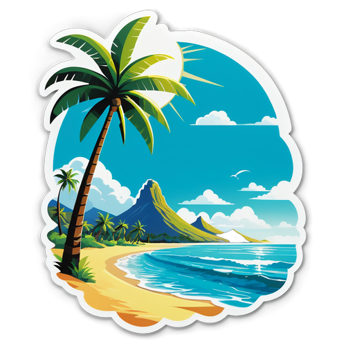 Scène tropicale à Tahiti