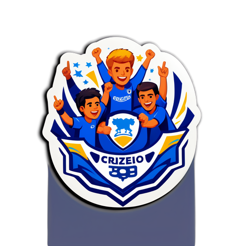 Adhesivo de aficionados de Cruzeiro