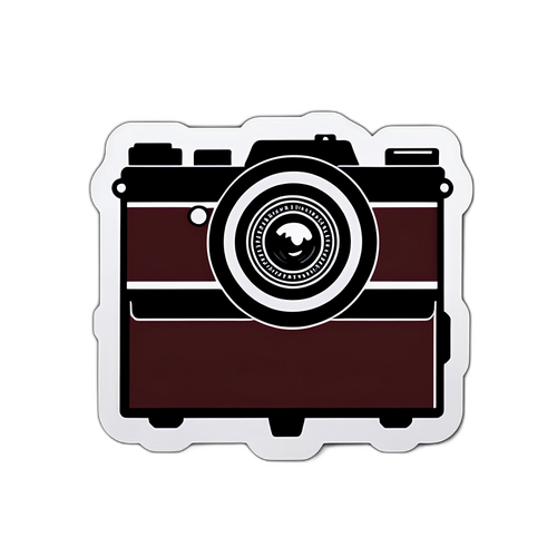 Minimalist Kamera klistermärke