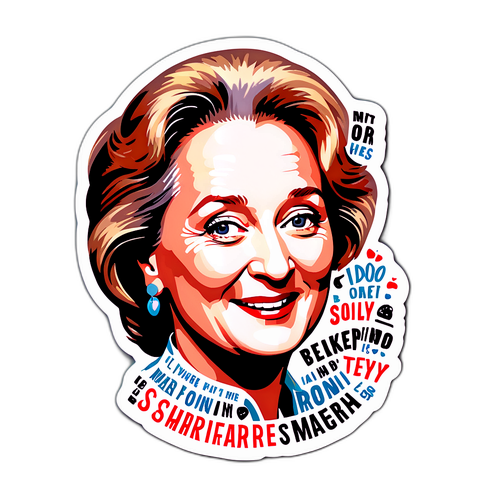 Sticker med Meryl Streeps ikoniska roller