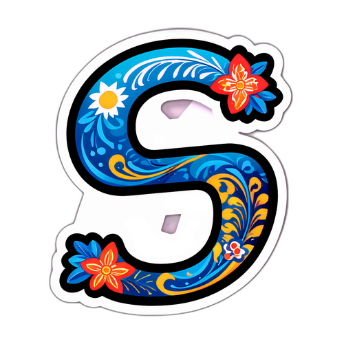 Sticker con el número 67 en un estilo artístico argentino