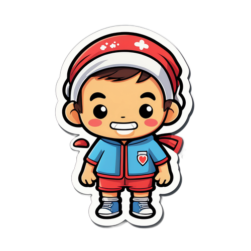 可爱卡通角色贴纸