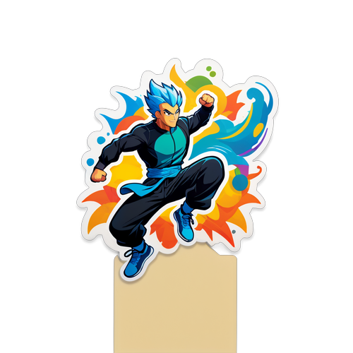 Sticker van Luk Wyns in Dynamische Pose