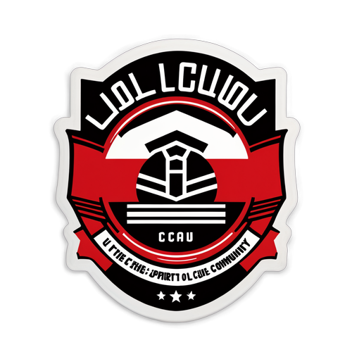 Sticker logo echipa U Cluj