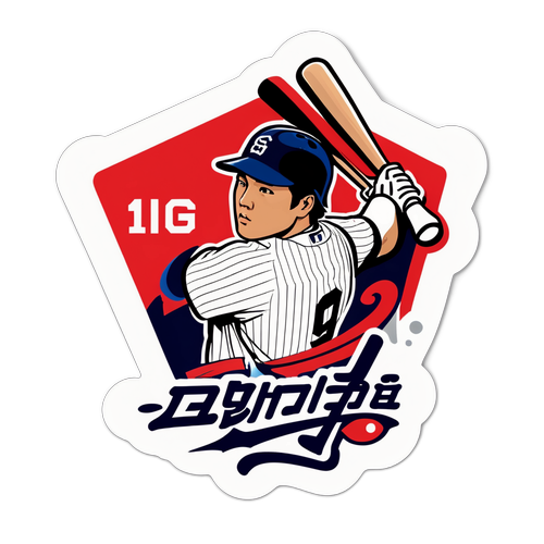 김하성의 인상적인 배팅 장면 스티커