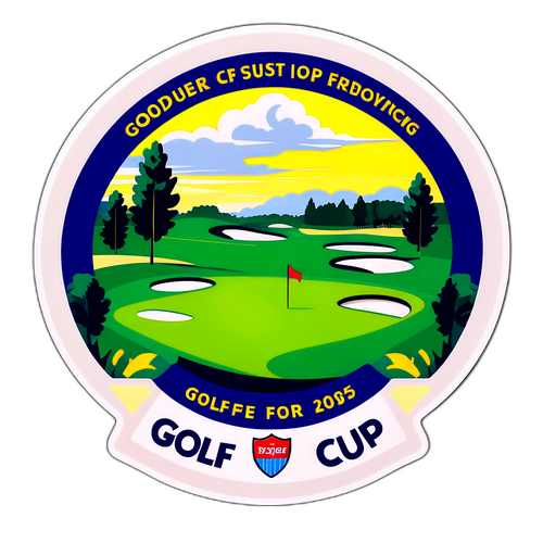 Ryder Cup 2025 Golfplatz Aufkleber
