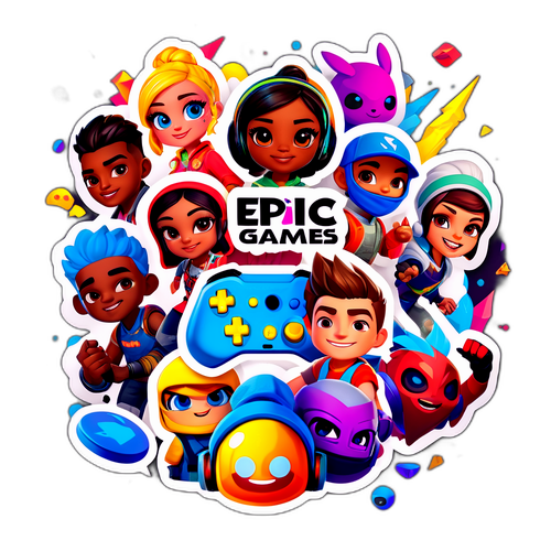 Sticker cu Jocurile Epic Games