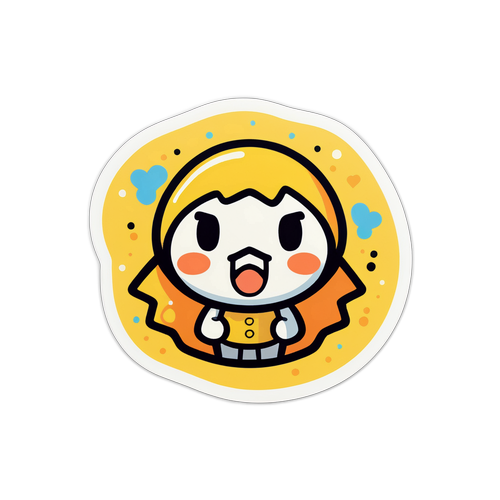 インドアデイにぴったりなキャラクターのステッカー