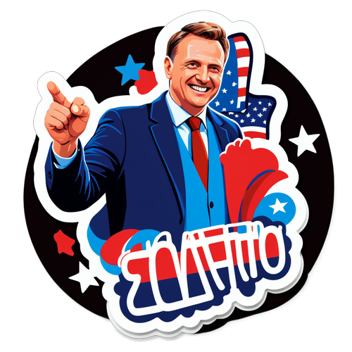 Wesoła Naklejka Polityczna