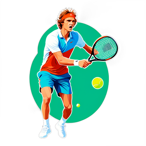 Stiker Alexander Zverev Sportif