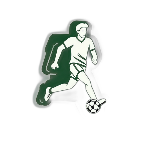 Pictogramă a unui bărbat jucând fotbal