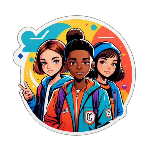 Sticker inspiré par 'Nouvelle École'