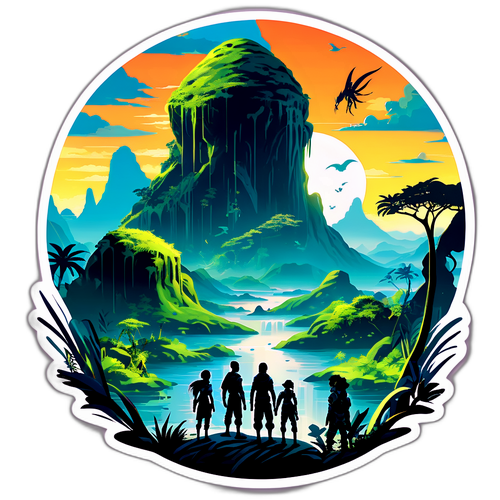 Динамічна сцена з персонажами Аватара 3 на Пандорі