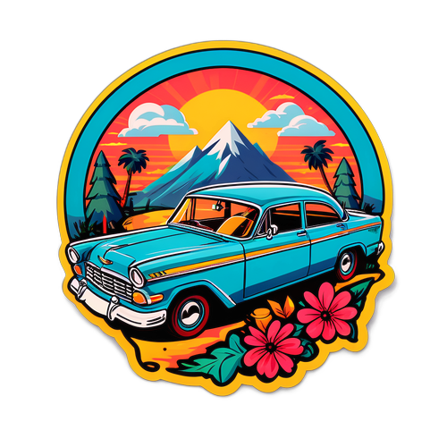 楽しいアートスタイルの車のデザイン