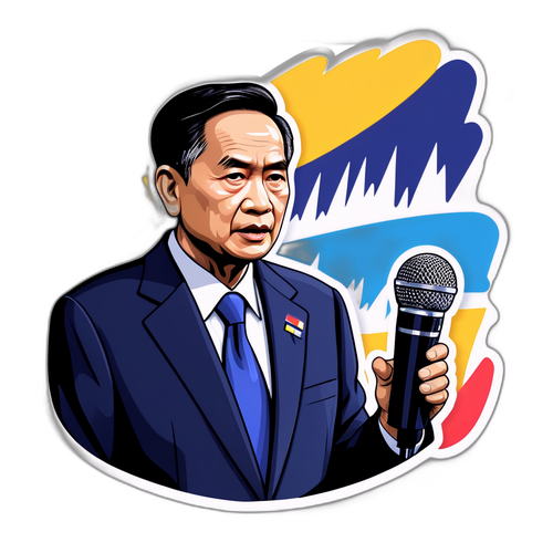 泰国总理抱歉发言贴纸