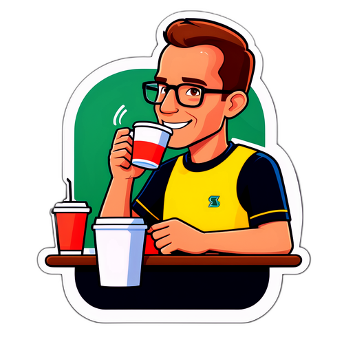 Playful Sports Analyst Sticker