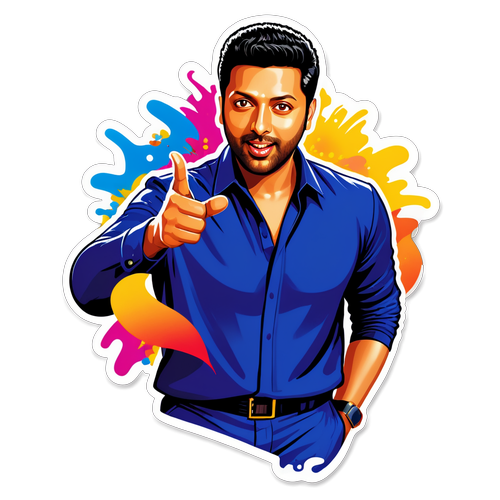 Pesona Jayam Ravi: Sticker Menggambarkan Keanggunan dan Karismanya yang Memikat!