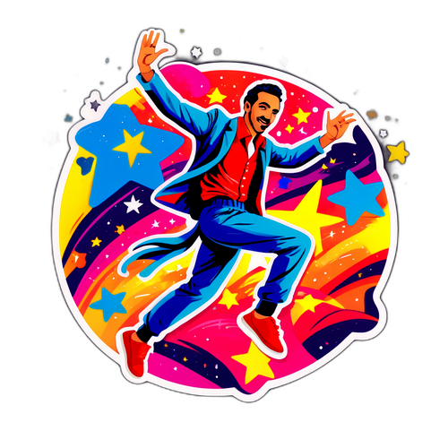 Danseur dynamique sur scène