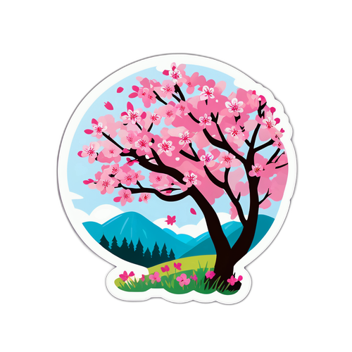 Những bông hoa anh đào vào mùa xuân