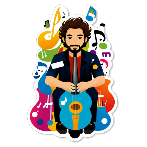 Luca Ceribelli: L'Incredibile Magia della Musica in un Colorato Sticker!