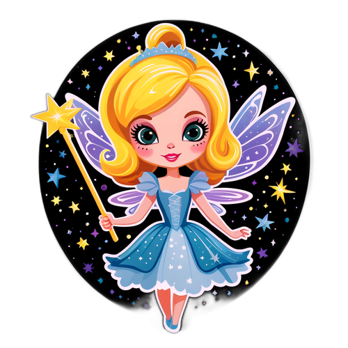 En vidunderlig design af Joanna Lumley som en eventyrfigur