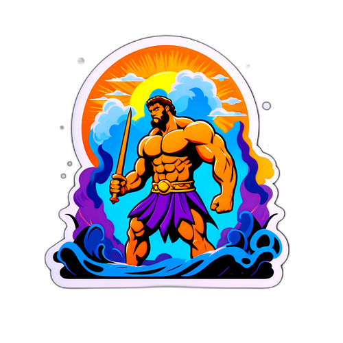 Herakles'in Gücü: İkonik Anılar Sticker Tasarımı