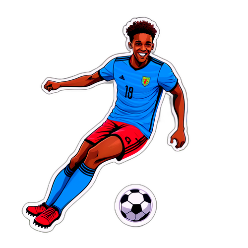 Sticker ya Jobe Bellingham kwenye Uwanja wa Soka