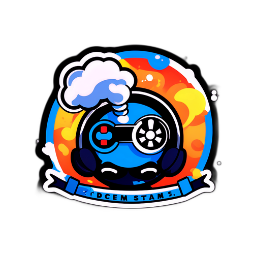 Humoros Steam Logó Matrica