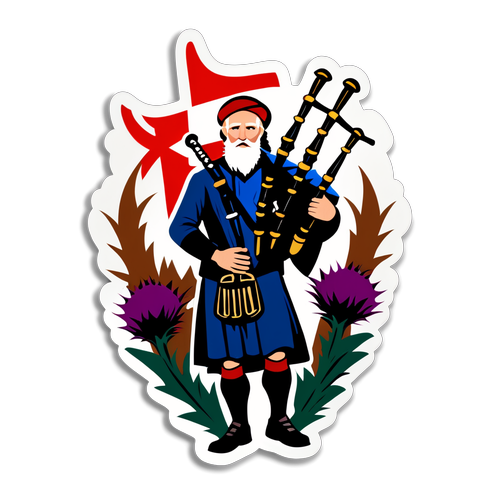 St Andrew's Day Celebration Sticker