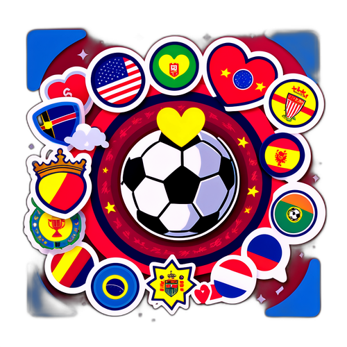 สติ๊กเกอร์รักฟุตบอลทั่วโลก