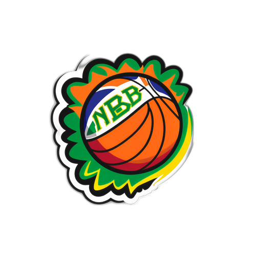 Adesivo de Basquete NBB