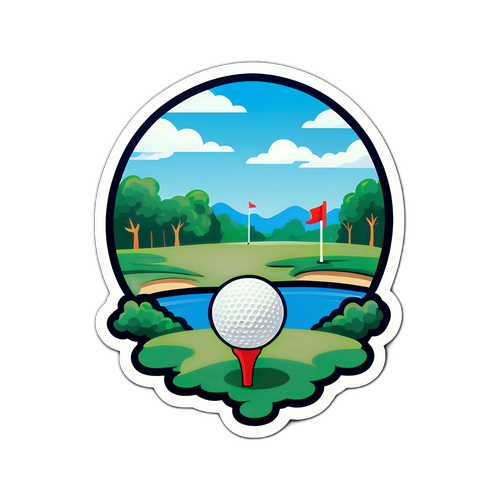 Golfball Ballon op de US Open
