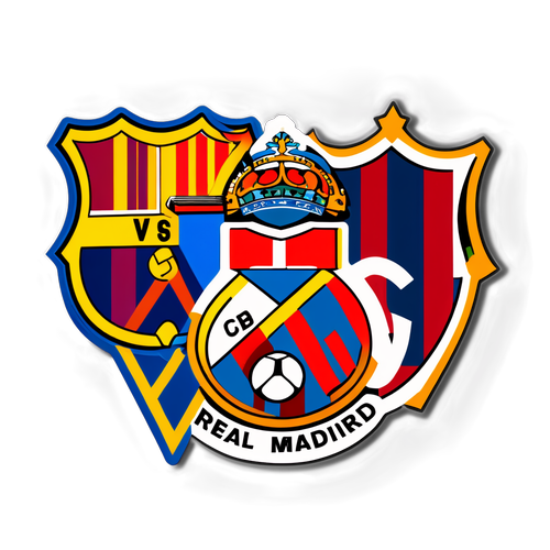 Real Madrid vs Barcelona Sticker