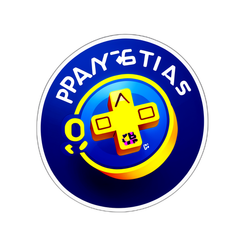 Стикер с логотипом PlayStation Plus