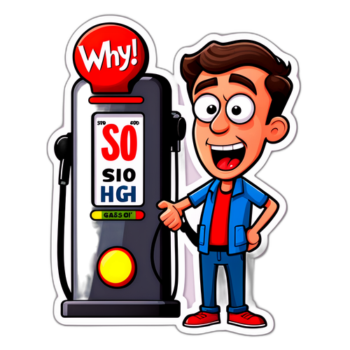 Masayang Sticker ng Surging Fuel Prices