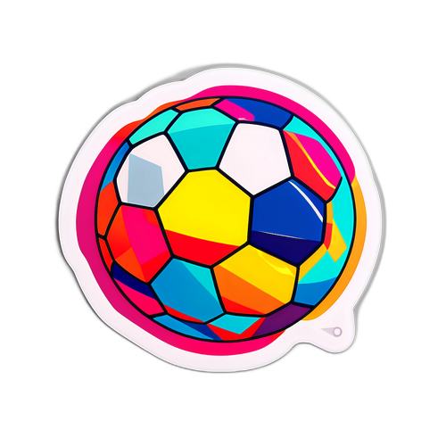 Pelotín abstracto de fútbol