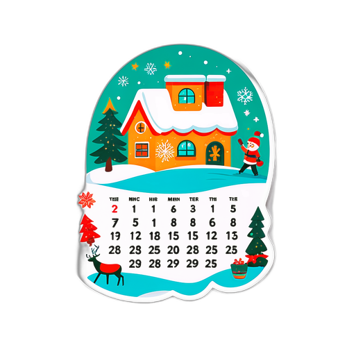 Masiglang Kalendaryo ng Disyembre 2025