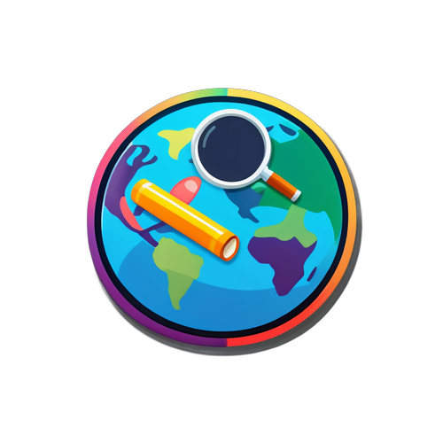 Makulay na Sticker ng Search Bar