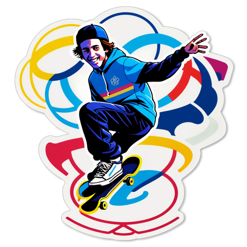 Skateboarding Menjadi Bintang! Cincin Olimpik Mempesonakan dalam Aksi!