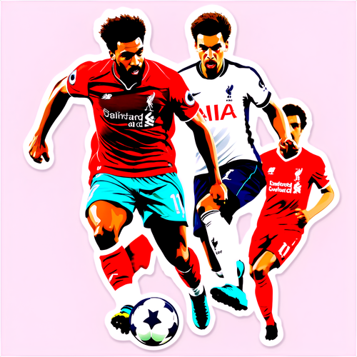 Sticker Dramatis Pertandingan Tottenham vs Liverpool