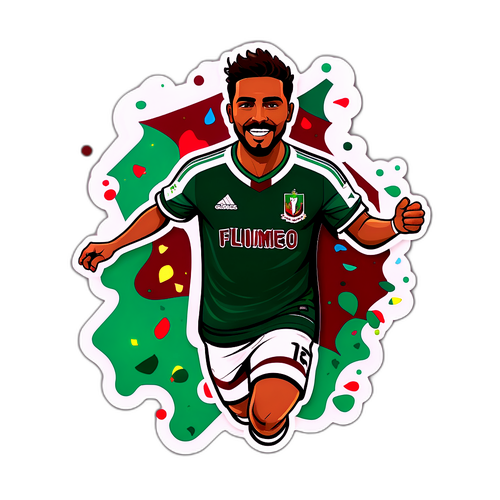 Celebración de un partido de fútbol con los colores de Fluminense y Vasco da Gama