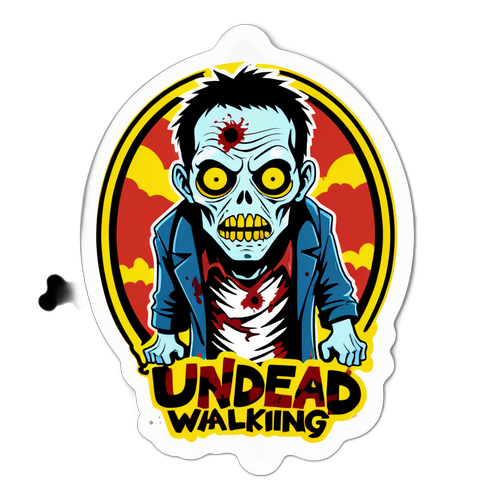Klasik Anime Tarzı Zombi Sticker
