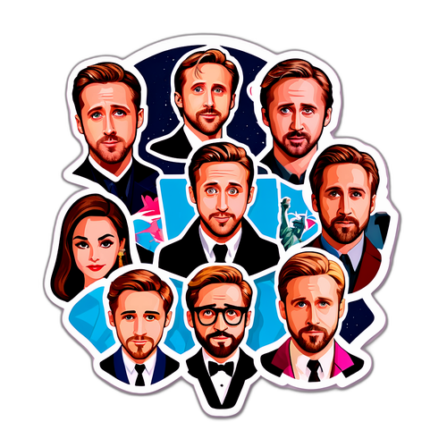 Ryan Gosling Karaktärer Collage