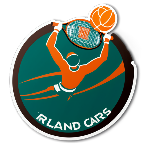 Autocollant dynamique représentant Roland-Garros 2025