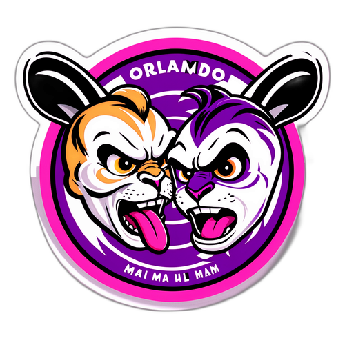 Stiker Pertarungan Antara Inter Miami dan Orlando City