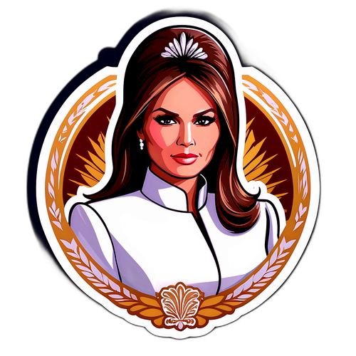 סטיקר יוקרתי של מלאניה טראמפ