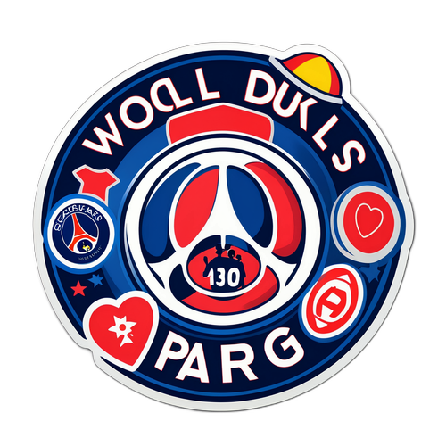 Vicces PSG szurkolói csoport matrica