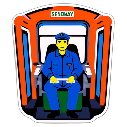 仙台市の地下鉄運転手デザイン