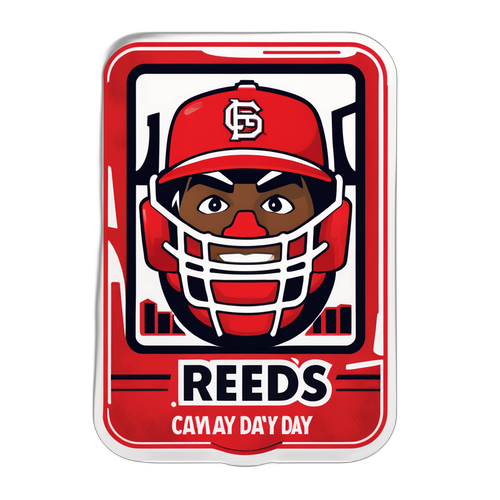 Reds Game Day Spirit Sticker