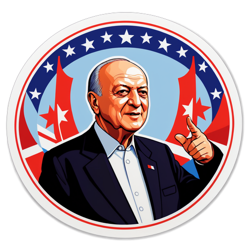 Devlet Bahçeli Temalı Sanatsal Sticker